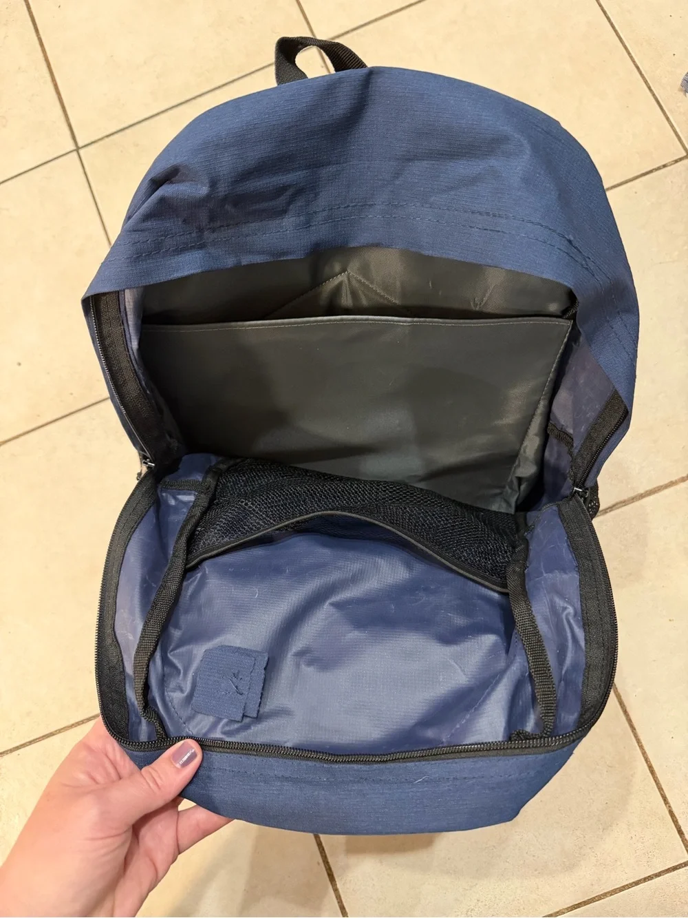 Navy Blue Boys Backpack with Cub Scout Patch